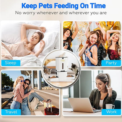 TYM Dual Automatic Cat Feeder for 2 Cats, 7L WiFi Cat Food Dispenser - Image 5