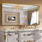 CIRCUMI Gold Bathroom Mirror, Brushed Finish, Tempered Glass, Large Mirror by CIRCUMIMirror