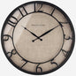 Presentime & Co 21" Farmhouse Series Wall Clock, Cottage Style, Faux Burlap by Presentime