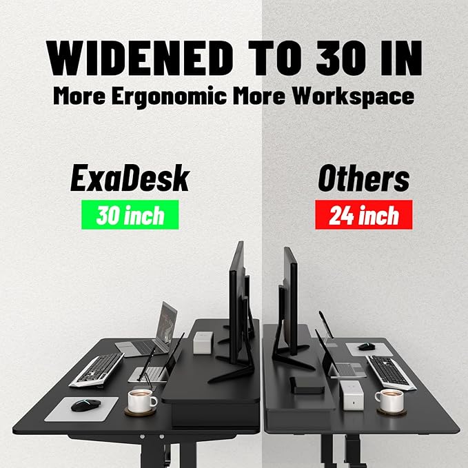 55 * 30 Inches Electric Standing Widened Desk Adjustable Height - Image 4