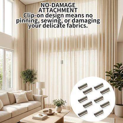 10 Pcs 5 Pairs 2026 New Magnetic Curtain Clips, Curtain Clips to Hold Curtains Closed, Curtain Magnets Closure for Home Decor, Set of 10 Magnetic Curtain Holders