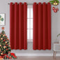 DUALIFE Red Curtains 72 Inches Long by DUALIFE