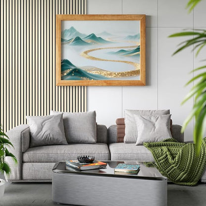 Art3d 4-Piece 94 x 12.6 Inch Acoustic Lightweight Slat Wall Panel - Image 2