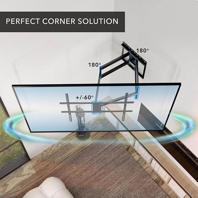 Mount-It! Long Arm Full Motion TV Wall Mount, Extra Long 42.5-Inch Extension - Image 6