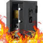 Biometric Finger Vein Fireproof Safe Box, 1.08 Cubic Feet Fire Resistant by MAXSafes