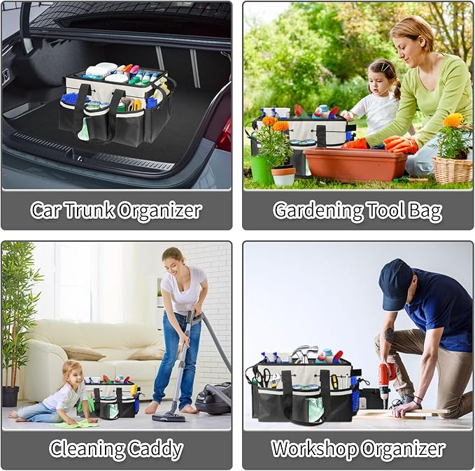 Boczif Cleaning Caddy Bag Wearable, Cleaning Caddy Supplies Organizer - Image 7