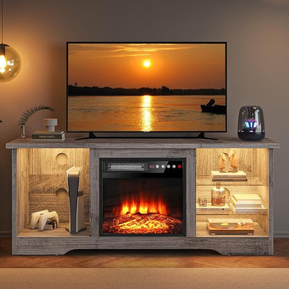VITESSE 58 Inches Fireplace TV Stand - Image 7