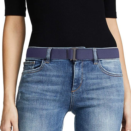 JASGOOD Women No Show Stretch Belt Elastic Web Strap Belt by JASGOOD