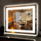 ROLOVE 22x19 Inch Lighted Vanity Mirror, Large LED Makeup Mirror by ROLOVE