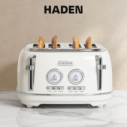 Haden Dorset 4 Slice Wide Slot Stainless Steel Toaster - Image 6