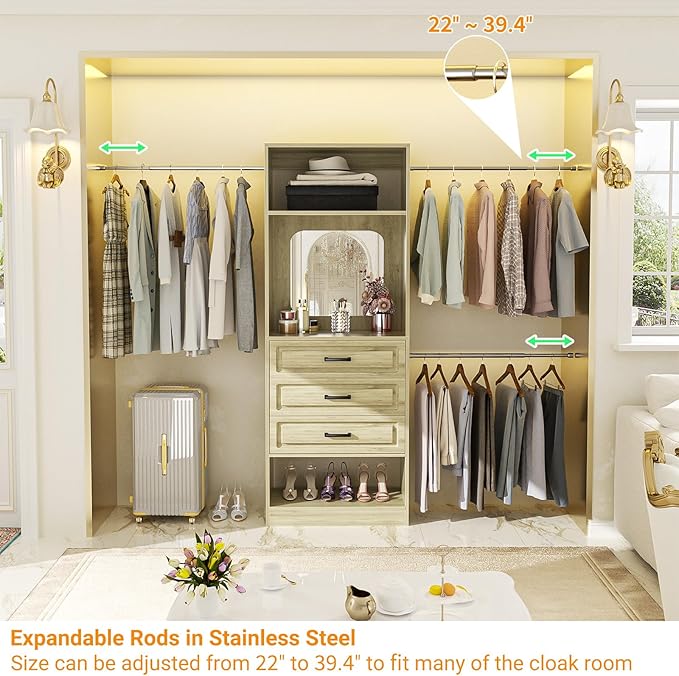 Unikito 48" W - 96” W Closet System - Image 5