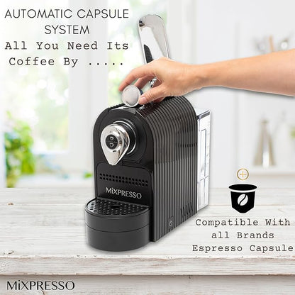 Mixpresso Black Espresso Coffee Machine – Compact 1400W Single Serve Coffee - Image 4