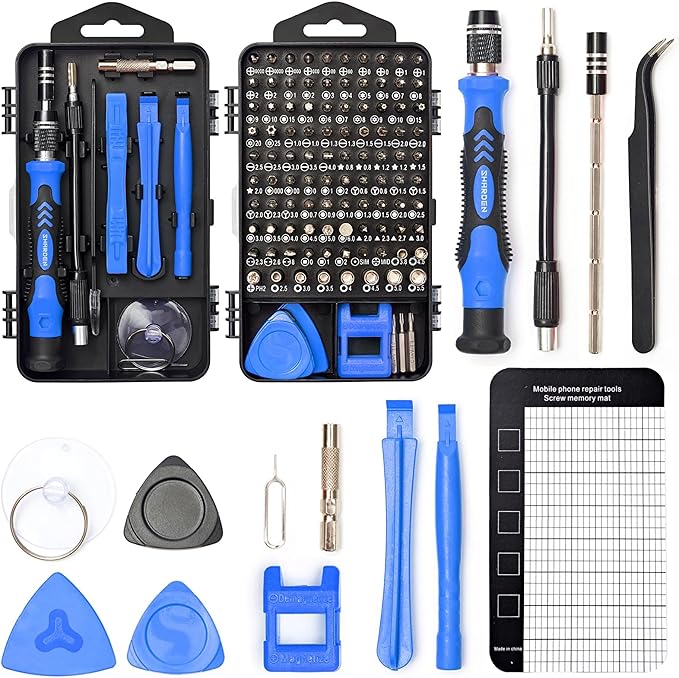 SHARDEN Precision Screwdriver Set, 122 in 1 Electronics Magnetic Repair Tool Kit by SHARDENToolkit