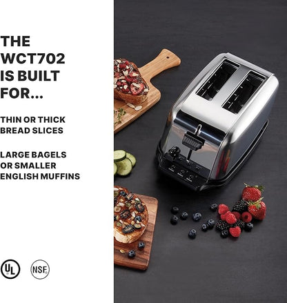 Waring Commercial WCT702 2-Slice Commercial Light Duty Pop-Up Toaster, 5-15 - Image 2