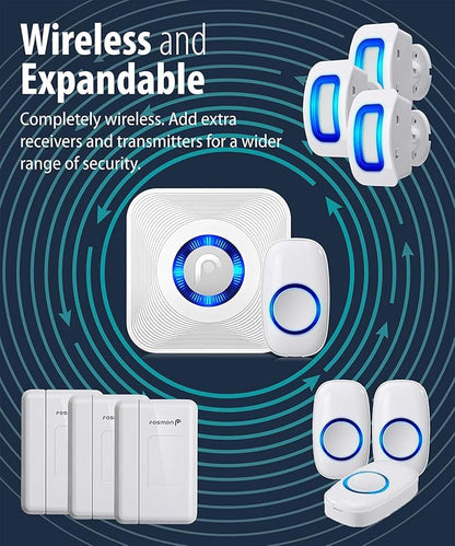 Fosmon WaveLink Door Chime Driveway Alarm Guard Wireless Motion Sensor Motion - Image 7