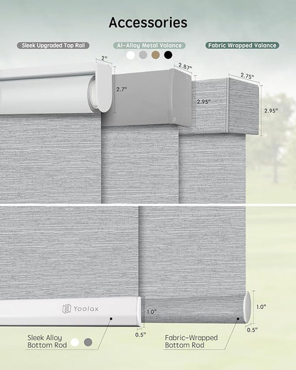 Yoolax Motorized Blinds with Remote, Automatic Window Shades Work with Alexa - Image 5