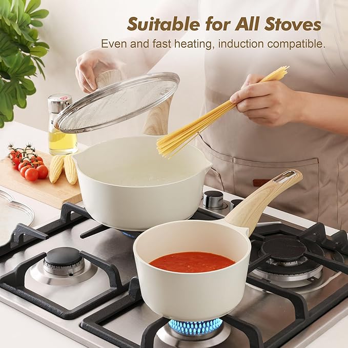 SENSARTE Ceramic Nonstick Sauce Pan - Image 4