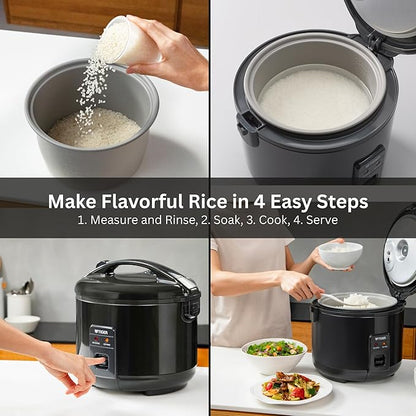 Tiger JNP-S55U-KY 3 Cup Capacity White Rice Cooker - Image 7
