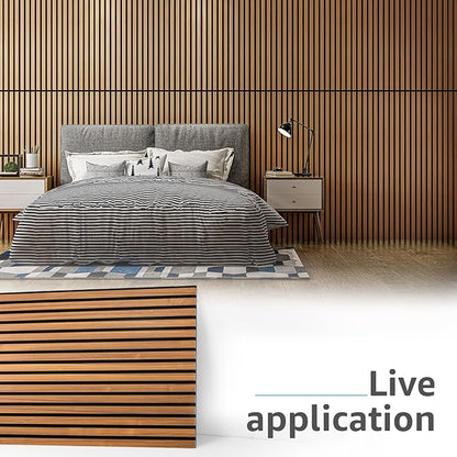 Art3d 4 Pack 47.2 x 23.6in. Wood Slat Acoustic Panels - Image 2