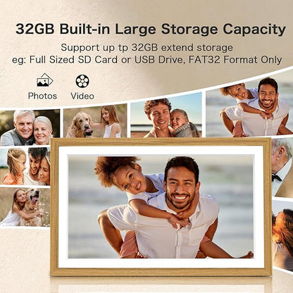Digital Picture Frame, Frameo 15.6 Inch Large Digital Photo Frame WiFi - Image 4