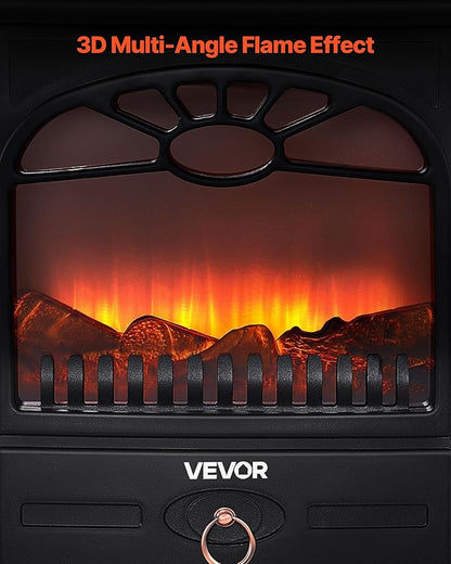 VEVOR 22.8inch Freestanding Fireplaces, 1500W 5120BTU Portable Electric - Image 4