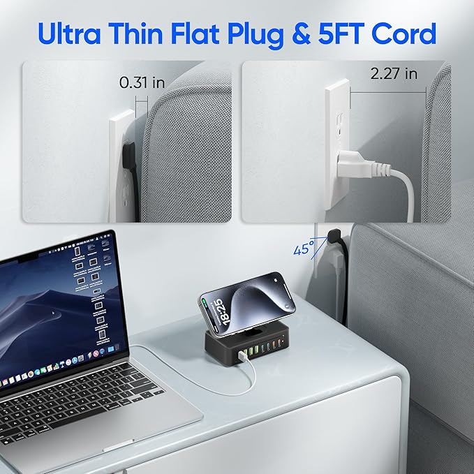11-in-1 Charging Station USB-C Power Strip, 300W USB C Charger Block, 2AC - Image 6