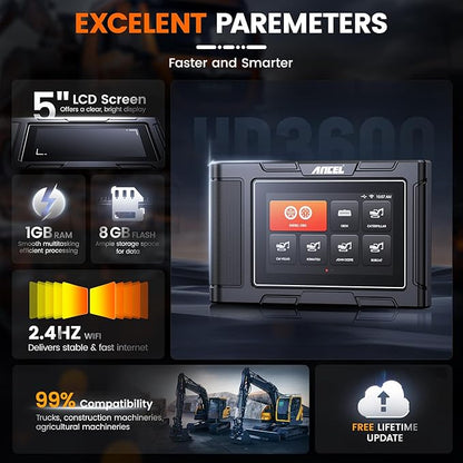ANCEL HD3600 Heavy Equipment Diagnostic Tool - Image 7