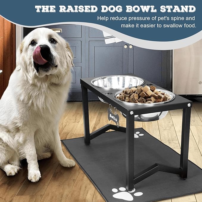 Elevated Dog Bowls, Metal Raised Dog Bowl Stand - Image 6
