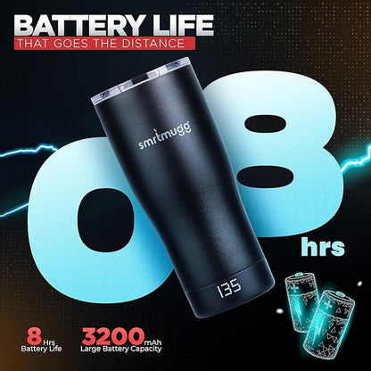 X Heated Coffee Mug 19 oz., 8 Hour Battery Life, Self-Heating, Adjustable Temp - Image 5