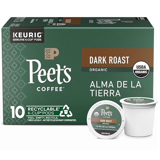 Peet's Coffee, USDA Organic Dark Roast Keurig K-Cup Pods by Peet%E2%80%99sCoffee
