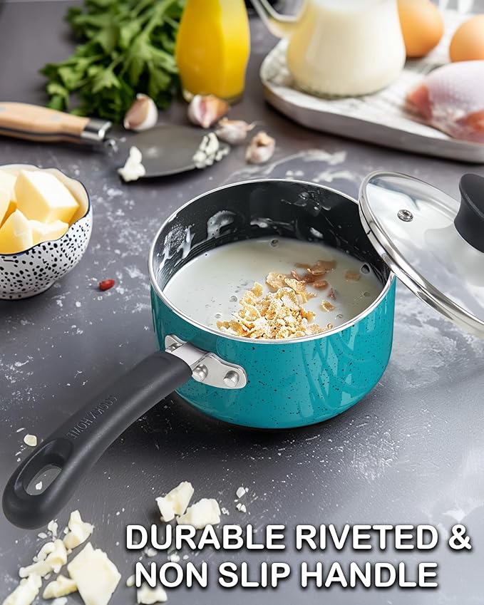Cook N Home Non Stick Sauce Pan, 2 Quarts Saucepan - Image 5