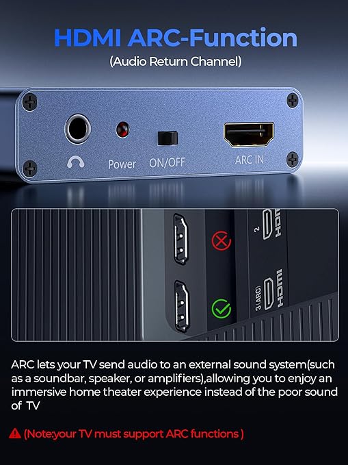 192KHz HDMI ARC Audio Extractor - Image 3
