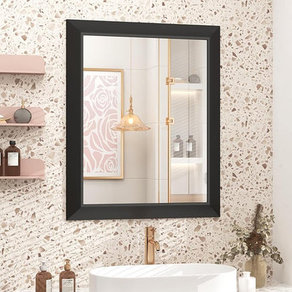 SMIROR Matte Black Bathroom Mirror by SMIROR