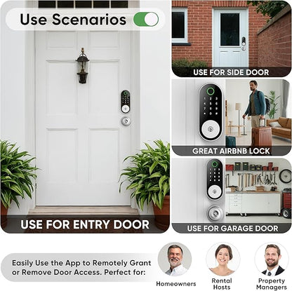 Fingerprint Smart Door Lock Keypad Deadbolt – Keyless Entry - Image 5