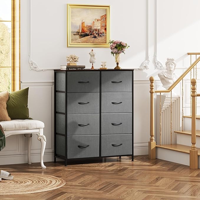 WLIVE Fabric Dresser for Bedroom, Tall Dresser - Image 4