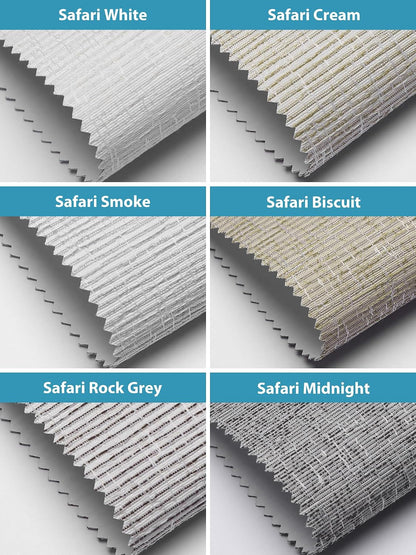 SmartWings Motorized Smart Roller Shades, 100% Blackout Samples | Customized Roller Blinds Fabric with Light Blocking Coating, Color Samples for Reference