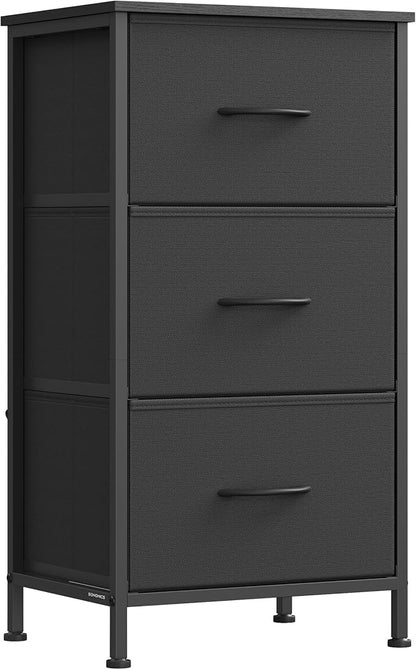 SONGMICS Dresser for Bedroom, Chest of Drawers, 3 Non-Woven Fabric Drawers by SONGMICSbySONGMICSHOME