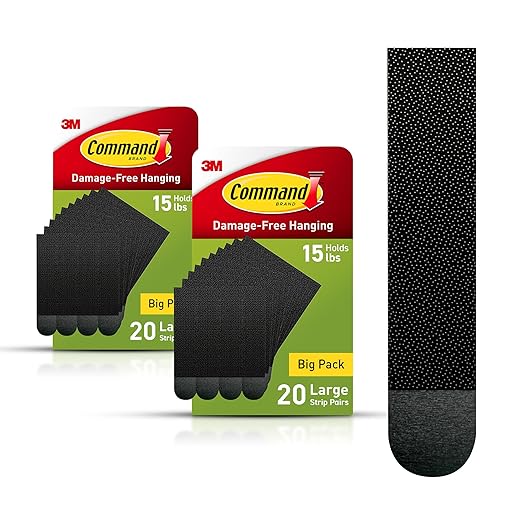 Command 15 lb Large Picture Hanging Strips 40 Pairs, Damage Free Hanging by Command