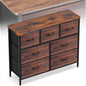 Curved Profile Dresser for Bedroom, Chest of Drawers, 7 Storage Drawers by Sonharlar