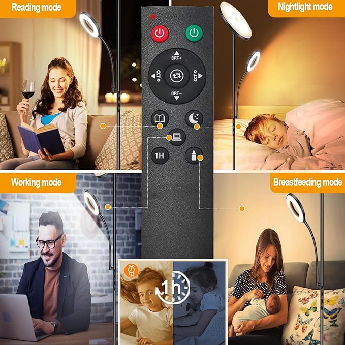 marctronic Floor Lamp, Upgraded 42W 4000LM Super Bright LED Floor Lamp - Image 9