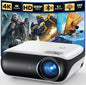 HAPPRUN Native 1080P Bluetooth Mini Projector, Full HD Portable Outdoor Movie by HAPPRUN