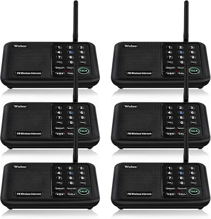 Wuloo Intercoms Wireless for Home 5280 Feet Range 10 Channel 3 Code, Wireless by Wuloo