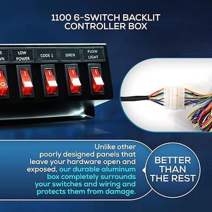 Ultra Bright Lightz 1100 6-Switch Backlit Controller Box | Emergency Vehicle - Image 7