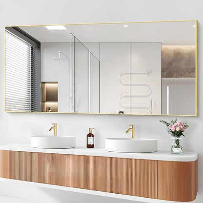 36x72inch Bathroom Mirror, Large Rectangular Wall Mirrors by Welcometocofeny