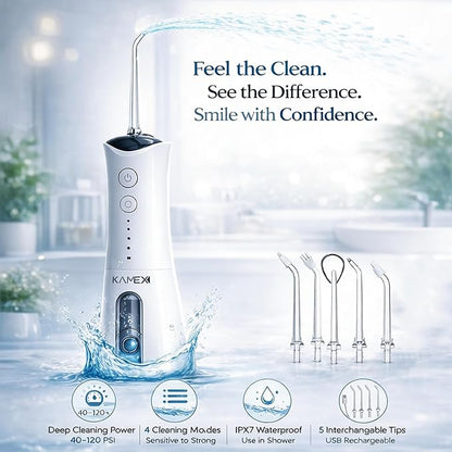 KAMEX Cordless Water Dental Flosser - Image 2