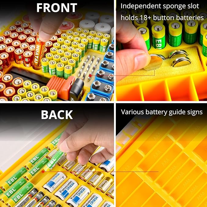 Battery Organizer Storage Holder Box Case - Image 2