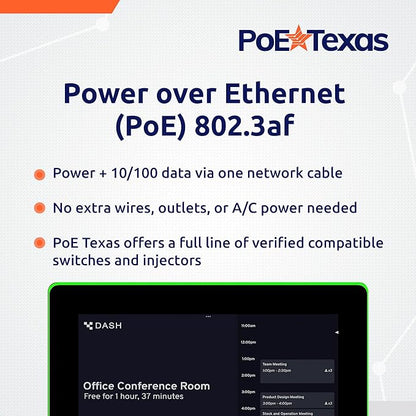 PoE Texas 10" Touchscreen Meeting Room Scheduler Tablet - Image 4