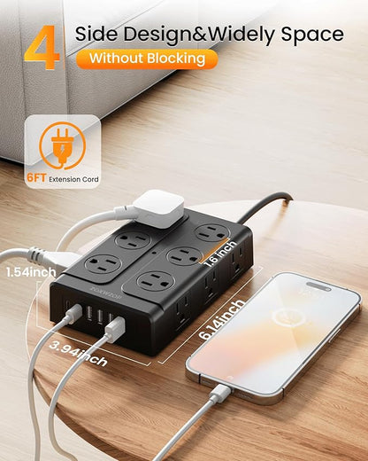 Zoxwzop Surge Protector Power Strip - Image 7