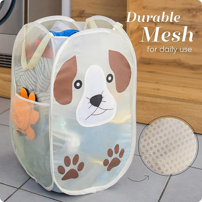 Handy Laundry Collapsible Mesh Pop-Up Hamper - Image 5