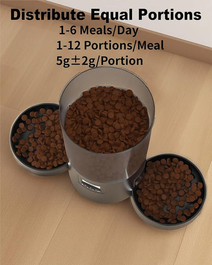 Automatic Cat Feeder for 2 Cats, Dry Food Dispenser - Image 4